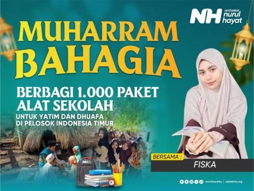 Sedekah Alat Sekolah Yatim Bersama Fiska