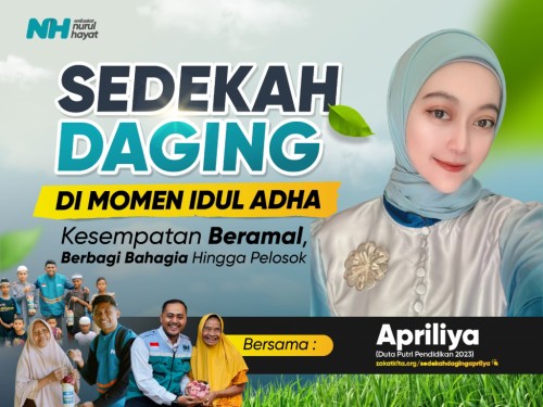 Sedekah Daging Hari Qurban Bersama Apriliya
